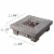 Peaktop Retro Square Propane Gas Fire Pit in Wood - Teamson Perspective: top