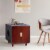 Teamson Pets Decorative Dyad Wooden Cat Litter Box Cabinet & Side Table, Pet Furniture, Brown Perspective: top