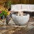 Teamson Home Outdoor Round BBQ Grill Wood Burning Fire Pit with Fireplace Poker Perspective: top