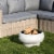 Teamson Home Outdoor Round Concrete Base BBQ Grill Wood Burning Fire Pit, Gray Perspective: top