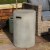 Peaktop Firepit Outdoor Gas Fire Pit Cylinder Concrete Storage Gray HT24170AA Perspective: top