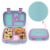 Bentgo Kids Durable & Leak Proof Mermaid Scales Children's Lunch Box - Aqua Perspective: top
