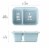 Bentgo® Prep 2 Compartment Snack Container - Sky Blue Perspective: top