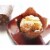 100-Pack Tulip Paper Cupcake Liners for Muffin Baking - Brown & Gold Prints, 2.2" Diameter Perspective: top