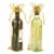 24-Pack Gold Satin Drawstring Wine Wrapping Bags Bottle Gift Bag for Display Perspective: top