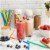 300ct Flexible Plastic Bendy Drinking Straws, Multiple Colors Perspective: top