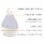 Crane Top Fill Drop Cool Mist Humidifier - White Perspective: top