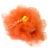 Midlee Loofah Dog Halloween Costume (Small, Orange) Perspective: top