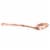14" Rose Gold Slotted Spoon Copper Coated Ideal for Straining Vegetables Soup Perspective: top