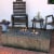 Rustic Faux Wood Propane Gas Fire Pit Table with Cover and Lava Rocks Perspective: top
