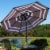 Sunnydaze 9 ft Solar Patio Umbrella with Lights, Tilt, and Crank - Navy Perspective: top
