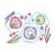 Spirograph Fun Shapes Set - Red Perspective: top