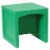 Kaplan Early Learning Cube Chair - Green Perspective: top