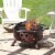 Sunnydaze 30 in Crossweave Steel Fire Pit with Screen and Poker Perspective: top
