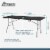 Plastic Development Group 6 Foot Indoor or Outdoor Folding Banquet Table, Black Perspective: top
