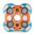 Bestway Hydro-Force Rapid Rider 4 Person Inflatable River Tube Lounger, Orange Perspective: top