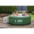 Coleman SaluSpa 6 Person Round Portable Inflatable Outdoor Hot Tub Spa, Green Perspective: top