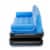 Bestway Multi Max Inflatable Air Couch or Double Bed with AC Air Pump, Blue Perspective: top