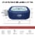 Coleman Atlantis SaluSpa 140 AirJet Square 4-6 Person Inflatable Hot Tub, Blue Perspective: top