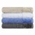 Spa Check Denim Textured Bath Towel Set Perspective: top