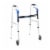 drive Aluminum Flame Blue Folding Walker Adjustable Height up to 350 lbs 32 to 39 H Perspective: top