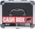 Vaultz Locking Cash Box - Black/Silver Perspective: top