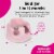 Bumbo Baby Infant Soft Foam Wide Floor Seat with Adjustable Harness, Cradle Pink Perspective: top