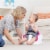 Bumbo Baby Toddler Adjustable Height 3-in-1 Non-Slip Booster Seat, Light Pink Perspective: top