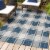 Sabine Traditional Farmhouse Bold Gingham Indoor/Outdoor Area Rug Perspective: top