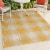 Sabine Traditional Farmhouse Bold Gingham Indoor/Outdoor Area Rug Perspective: top