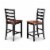 6 Pc Dining set with bench set-Dining Table and 4 Dining Chairs and Bench Perspective: top