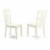 DOVE5-WHI-W 5 Pc Dinette set for 4-Dining Table and 4 Kitchen Dining Chairs Perspective: top