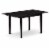 East West Furniture Dudley 6-piece Traditional Wood Kitchen Table Set in Black Perspective: top