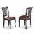 NAAN5-WHI-W 5 PcKitchen nook Dining set - Dining Table and 4 Kitchen Chairs Perspective: top