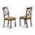 East West Furniture Avon 7-piece Wood Dinette Set in Buttermilk/Cherry Perspective: top