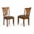 CABO5C-LWH-W 5 Piece dining table set for 6-Table and 2 Chairs and 2 Benches Perspective: top