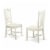 3Pc Round 42  Table With Two 9-Inch Drop Leaves & 2 Parson Chair ,Color Eggnog Perspective: top