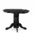 East West Furniture Shelton 3-piece Wood Dining Set in Black/Eggnog Perspective: top