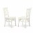 5Pc Round 42  table With Two 9  Drop Leaves & Four Parson Chair ,Color Eggnog Perspective: top