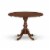 East West Furniture Dublin 3-piece Wood Dining Set in Mahogany/Dark Khaki Perspective: top