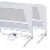KidCo Mesh and Steel Double Pack Telescopic Child Bed Rail Guard, White (2 Sets) Perspective: top