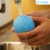 Cheerble Wicked Indoor Outdoor Self Propelling Interactive Dog Toy Ball, Blue Perspective: top