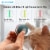 Cheerble Automatic Self Propelling 3 Speed Interactive Pet Cat Toy Ball, Green Perspective: top