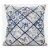 Fall Patch Snowflowers Throw Fabric Pillow in Gold Cream Peach 20x20 Perspective: top