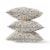 Jahan Paisley Faux Suede Throw Fabric Pillow in Green Peach Yellow 16x16 Perspective: top