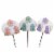 Plaid Bunny Bottoms Stakes - Three Garden Stakes 23.5 Inch, Metal - Garden E21035 Perspective: top
