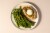 Home Chef Meal Kit Pork Chop With Feta Butter And Roasted Red Pepper Pesto Green Beans Perspective: top