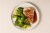 Home Chef Garlic Pepper Chicken and Honey BBQ Sauce Perspective: top