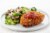 Home Chef Meal Kit Breaded Pork Diavolo with Parmesan Broccoli and Mushrooms Perspective: top