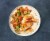 Home Chef Heat And Eat Culinary Collection Apple And Bourbon Chicken with Smoked Gouda Risotto Perspective: top
